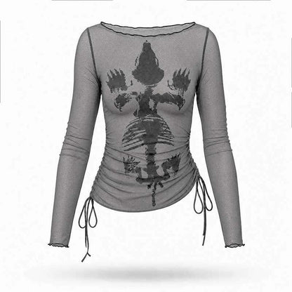 Emoha_Sheer_Punk_Skull_Print_Asymmetrical_Drawcord_Women&