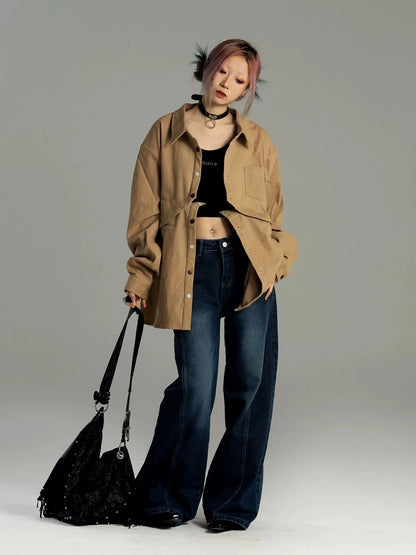 Emoha Two Way Detachable Vintage Work Jacket