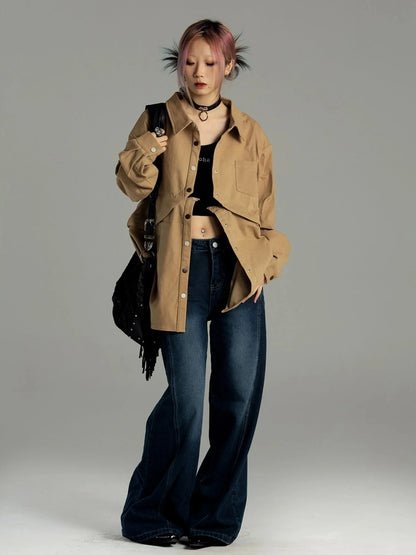 Emoha Two Way Detachable Vintage Work Jacket