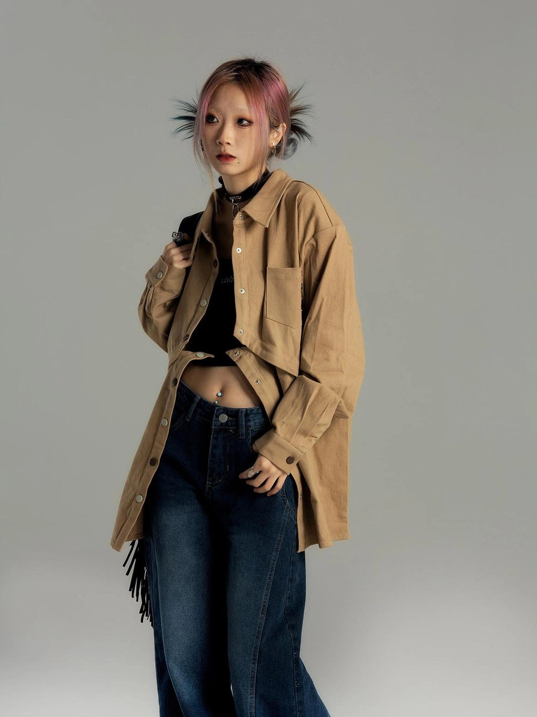 Emoha Two Way Detachable Vintage Work Jacket