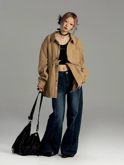 Emoha Two Way Detachable Vintage Work Jacket