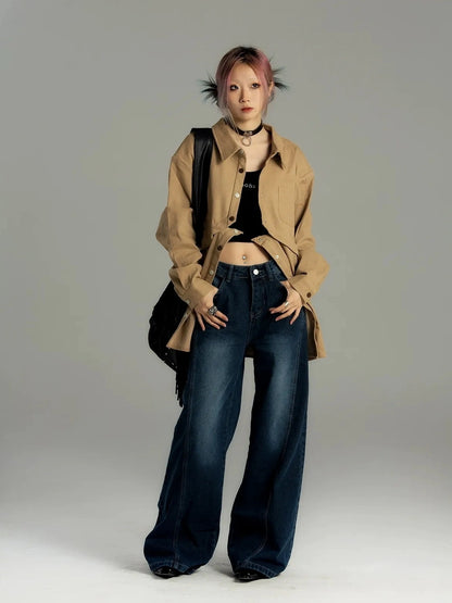 Emoha Two Way Detachable Vintage Work Jacket