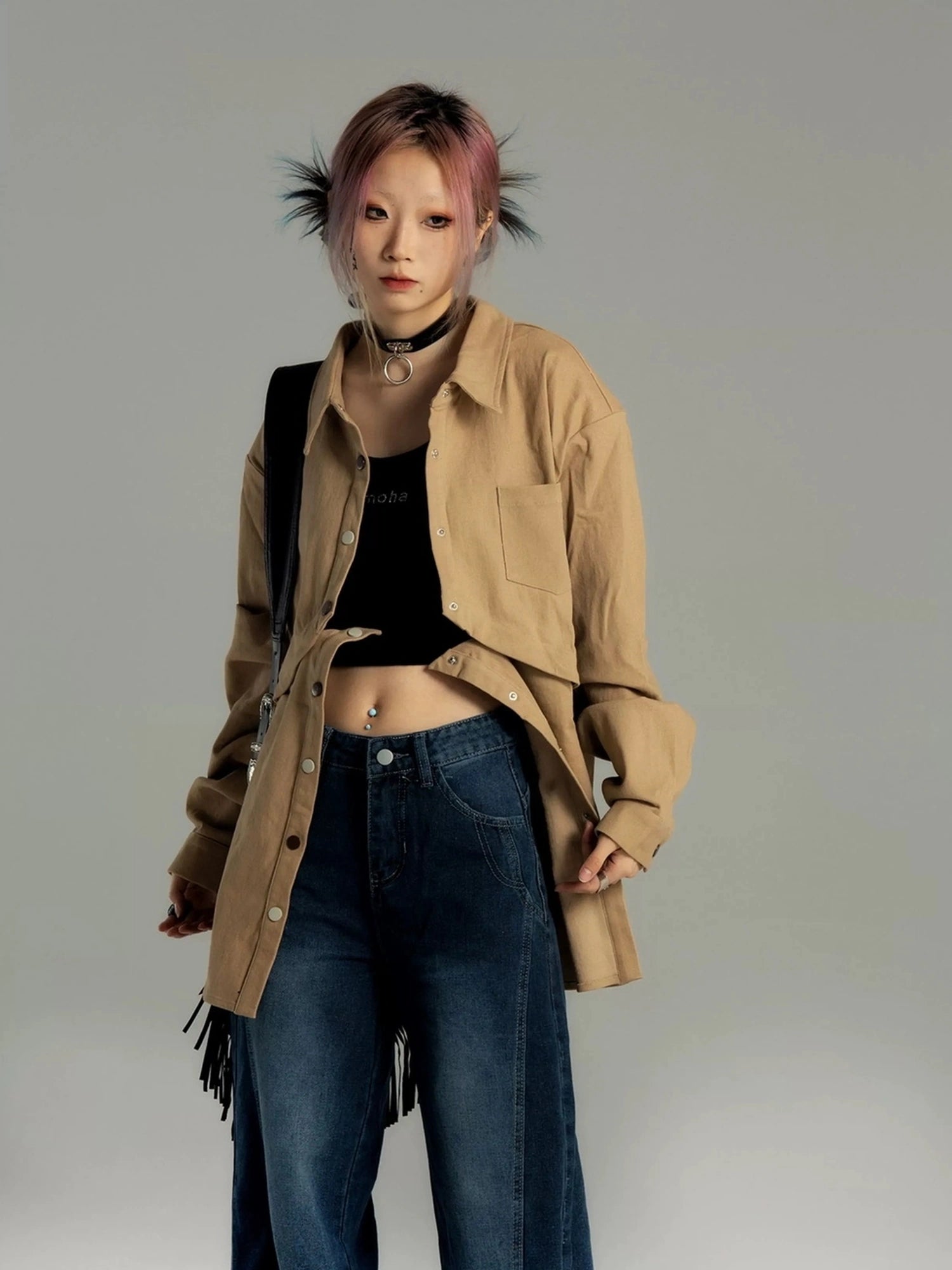 Emoha Two Way Detachable Vintage Work Jacket