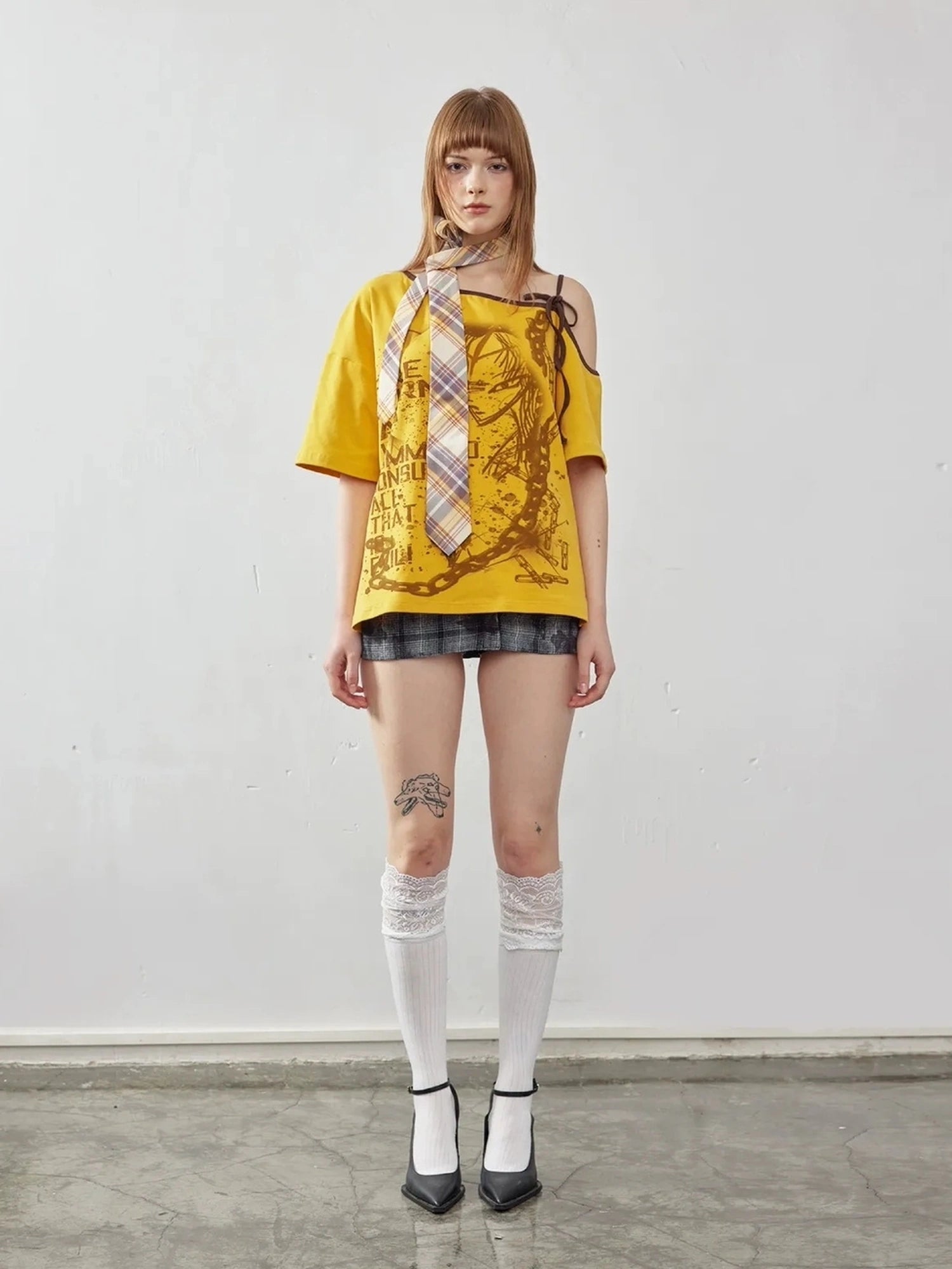 Emoha Unisex Anime Graphic Drop Shoulder Tee