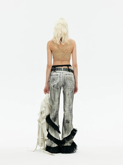 Emoha Vintage Lace Punk Denim