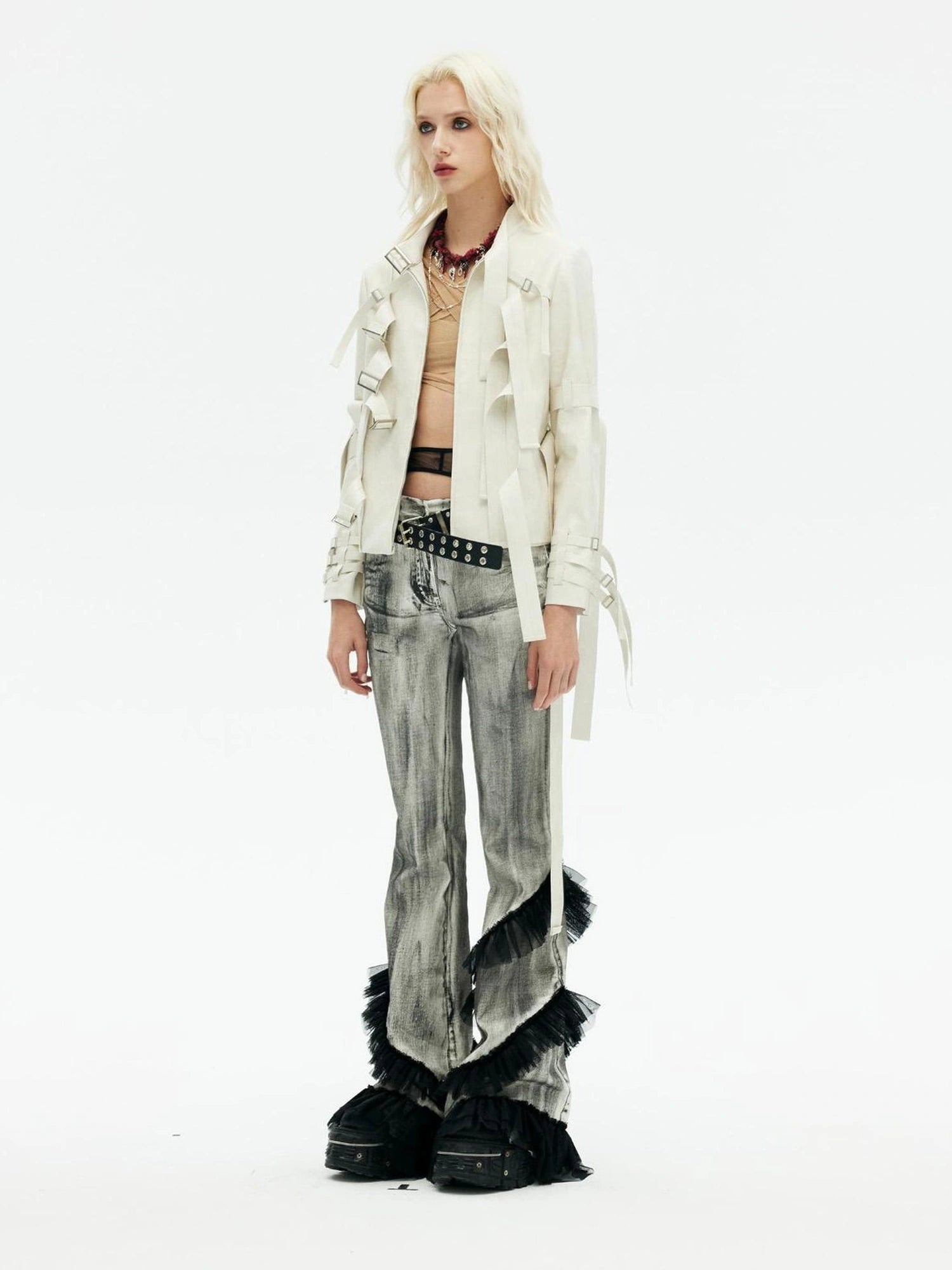 Emoha Vintage Lace Punk Denim