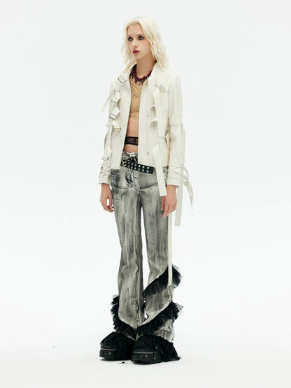 Emoha Vintage Lace Punk Denim