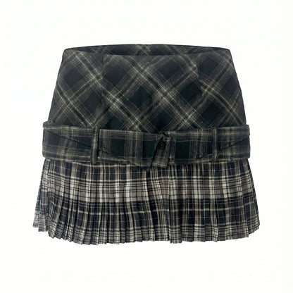 Emoha_Vintage_Plaid_Pleated_Low_Waist_A_Line_Patchwork_Women&