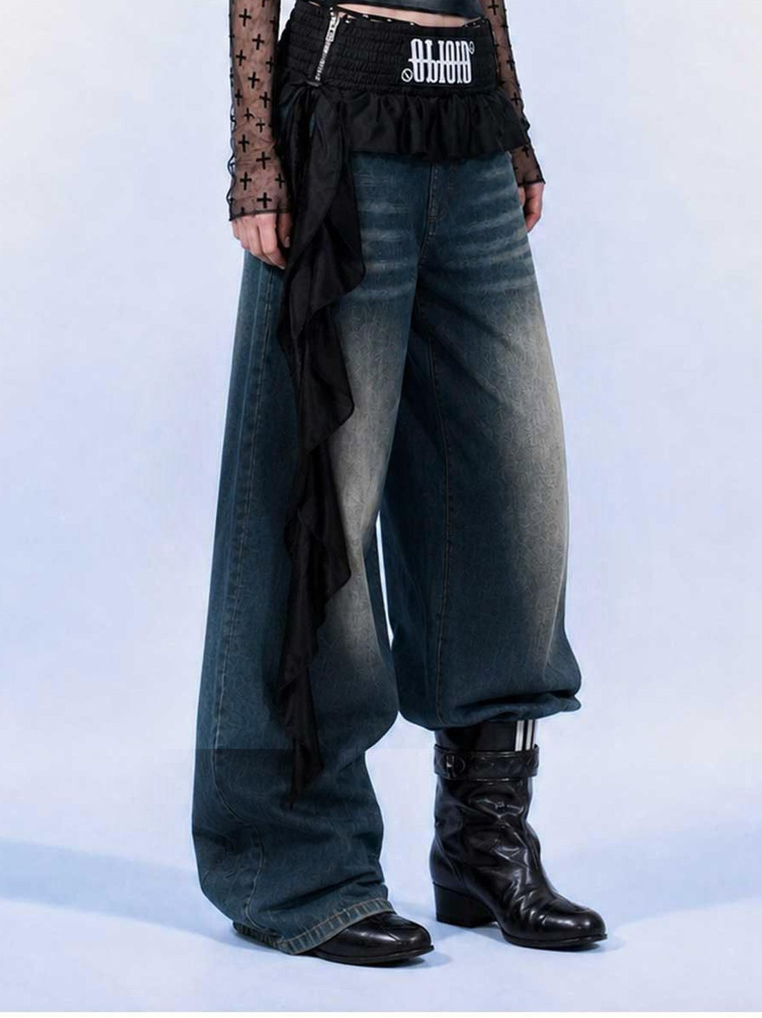 Emoha Washed Vintage Low Waist Relaxed Women&