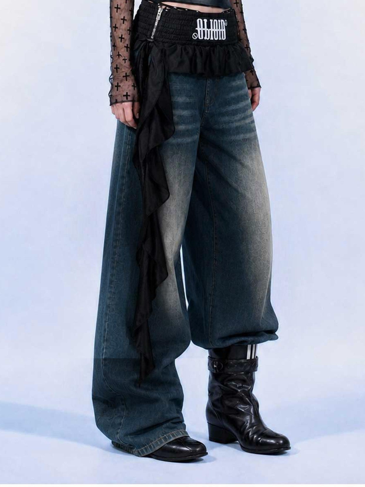 Emoha Washed Vintage Low Waist Relaxed Women&
