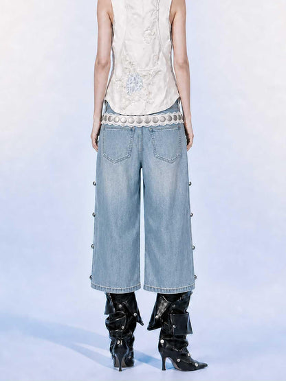 Emoha White Stand Collar Zipper Cropped Slim Sleeveless Women&