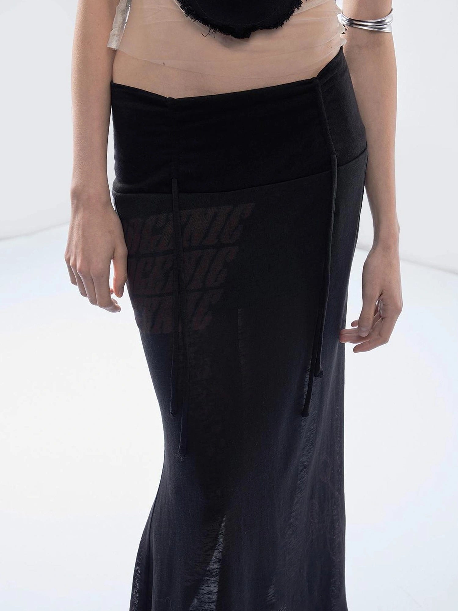 Emoha Y2K Floral Print Fish Tail Skirt