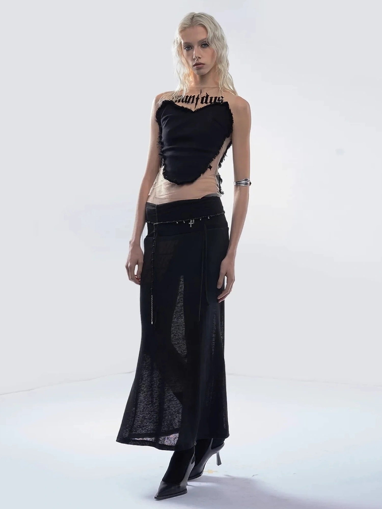 Emoha Y2K Floral Print Fish Tail Skirt
