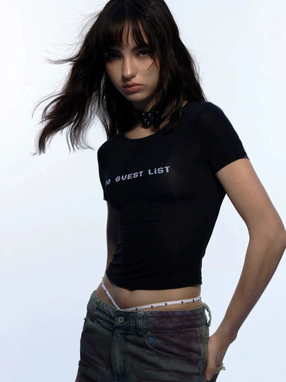 Emoha Y2k Rave Dance T-shirt Slim Fit Quick Dry Cropped Tee