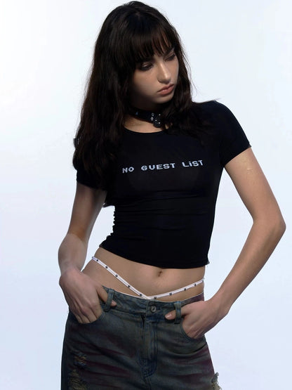 Emoha Y2k Rave Dance T-shirt Slim Fit Quick Dry Cropped Tee
