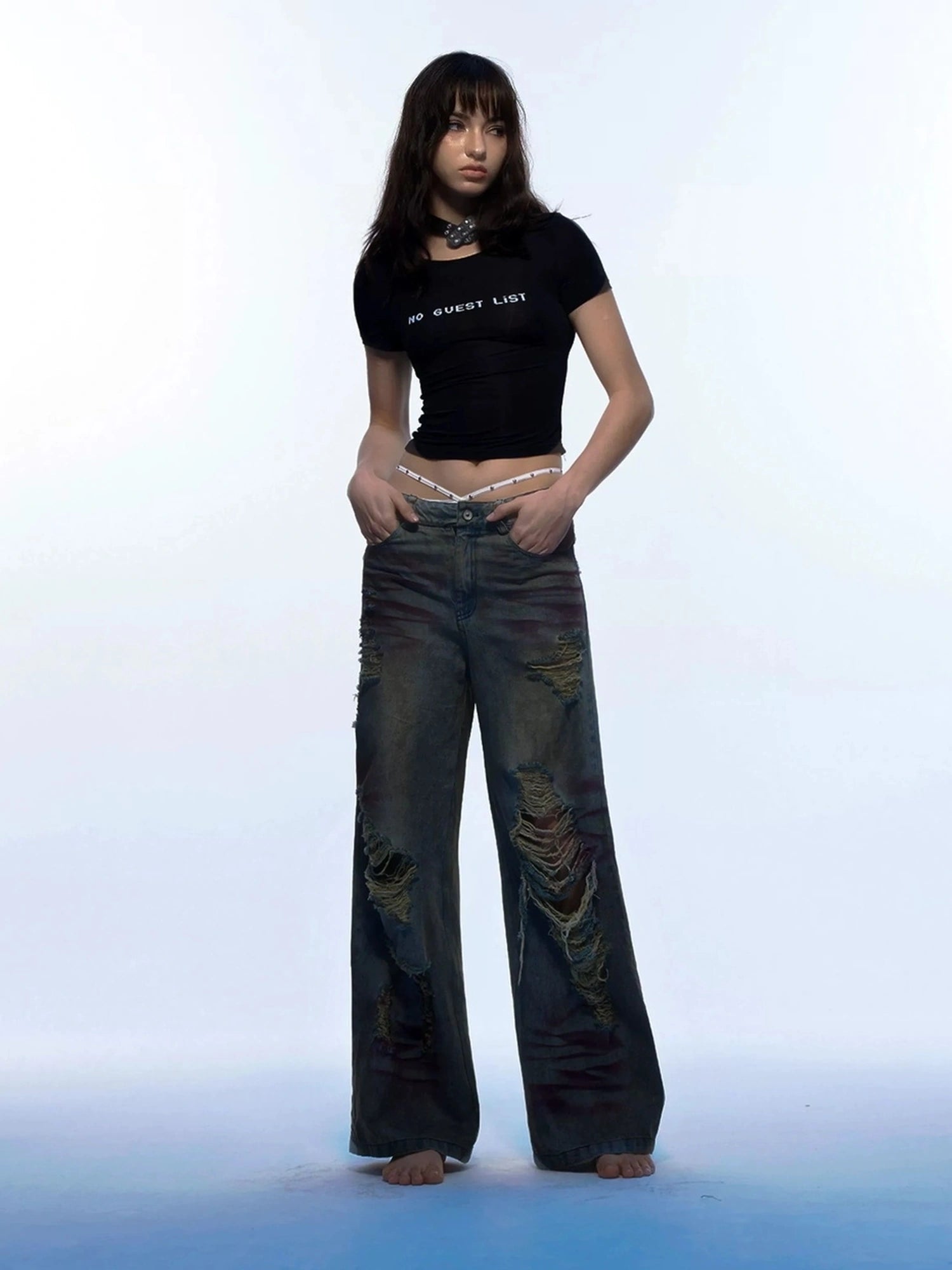 Emoha Y2k Rave Dance T-shirt Slim Fit Quick Dry Cropped Tee