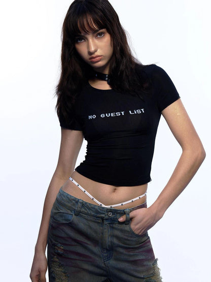 Emoha Y2k Rave Dance T-shirt Slim Fit Quick Dry Cropped Tee