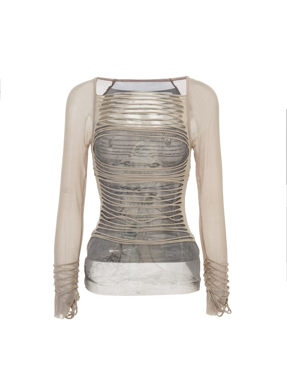 Emoha_Y2k_Retro_Striped_3d_Embellished_Slim_Fit_Women&