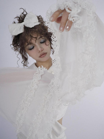 WSW WUSHENWU Ethereal White Detachable Cheongsam