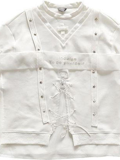 WSW WUSHENWU Ethereal White Embroidered Sportswear