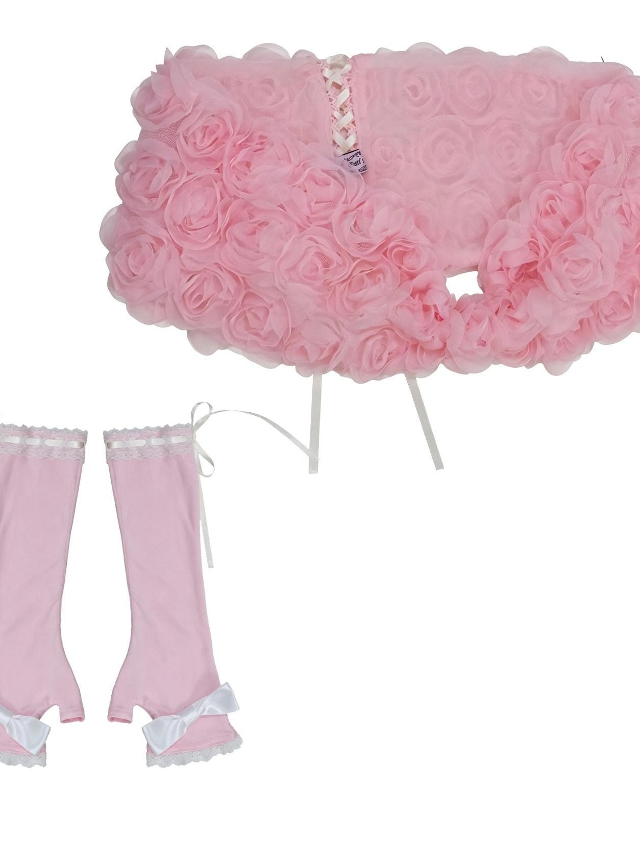 Evil Tooth 3d Rose Rosette Bow Princess Women&