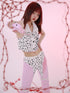 Evil Tooth Cropped Polka Dot Collar Original Print Toy Denim Women&
