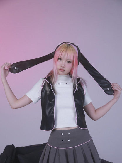 Evil Tooth Cute Cool Long Ear Accessory Women&
