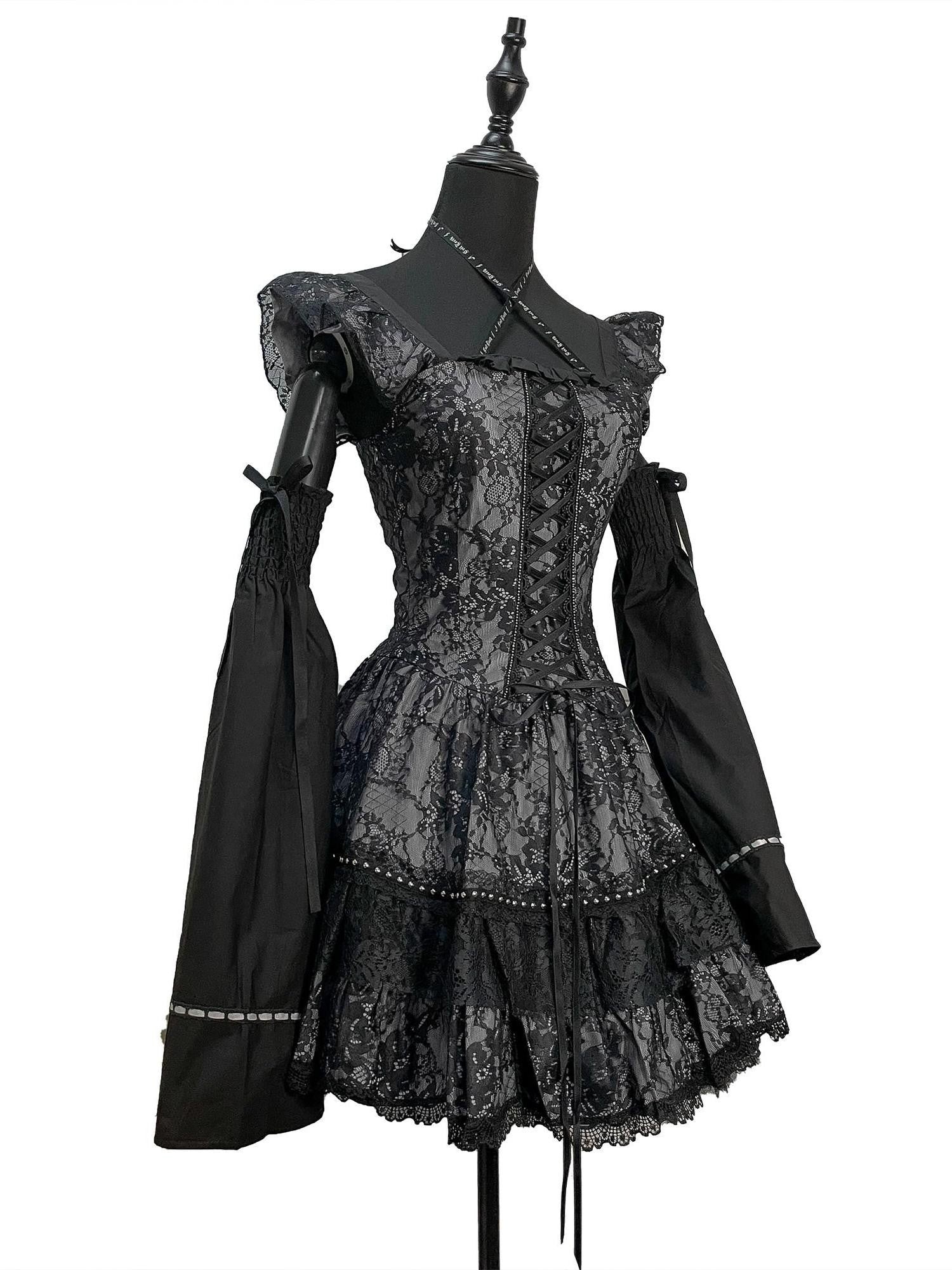 Evil Tooth Floral Fox Shamisen Detachable Sleeves Women&