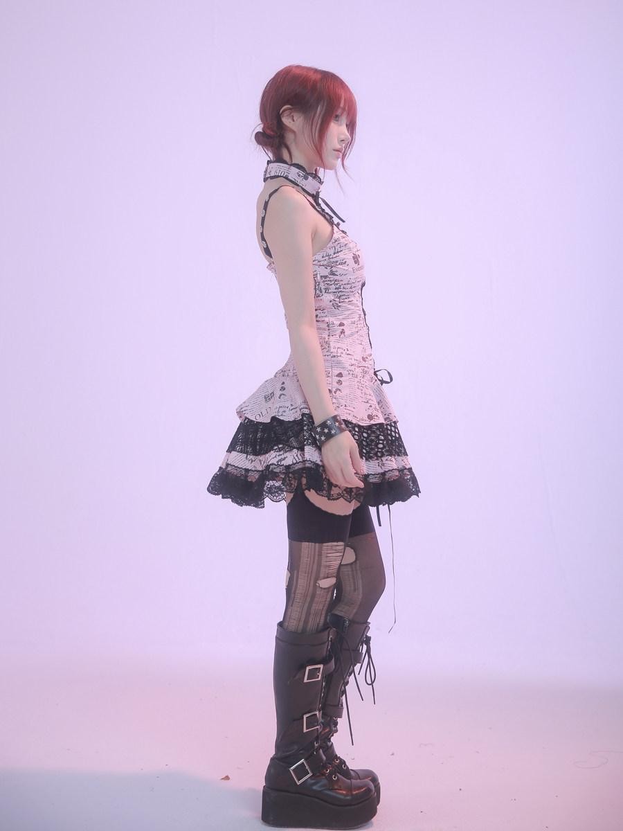 Evil Tooth Graffiti Band Print Subculture Edgy Women&