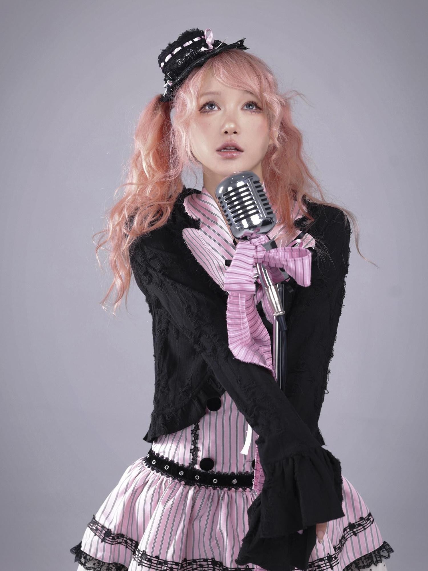 Evil Tooth Heart Stripe Ripped Sailor Collar Cropped Punk Women&