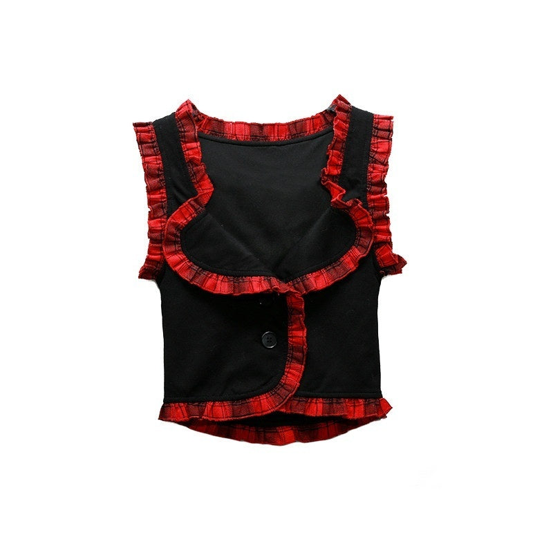 Evil_Tooth_Punk_Red_Plaid_Cutout_Studded_Women&