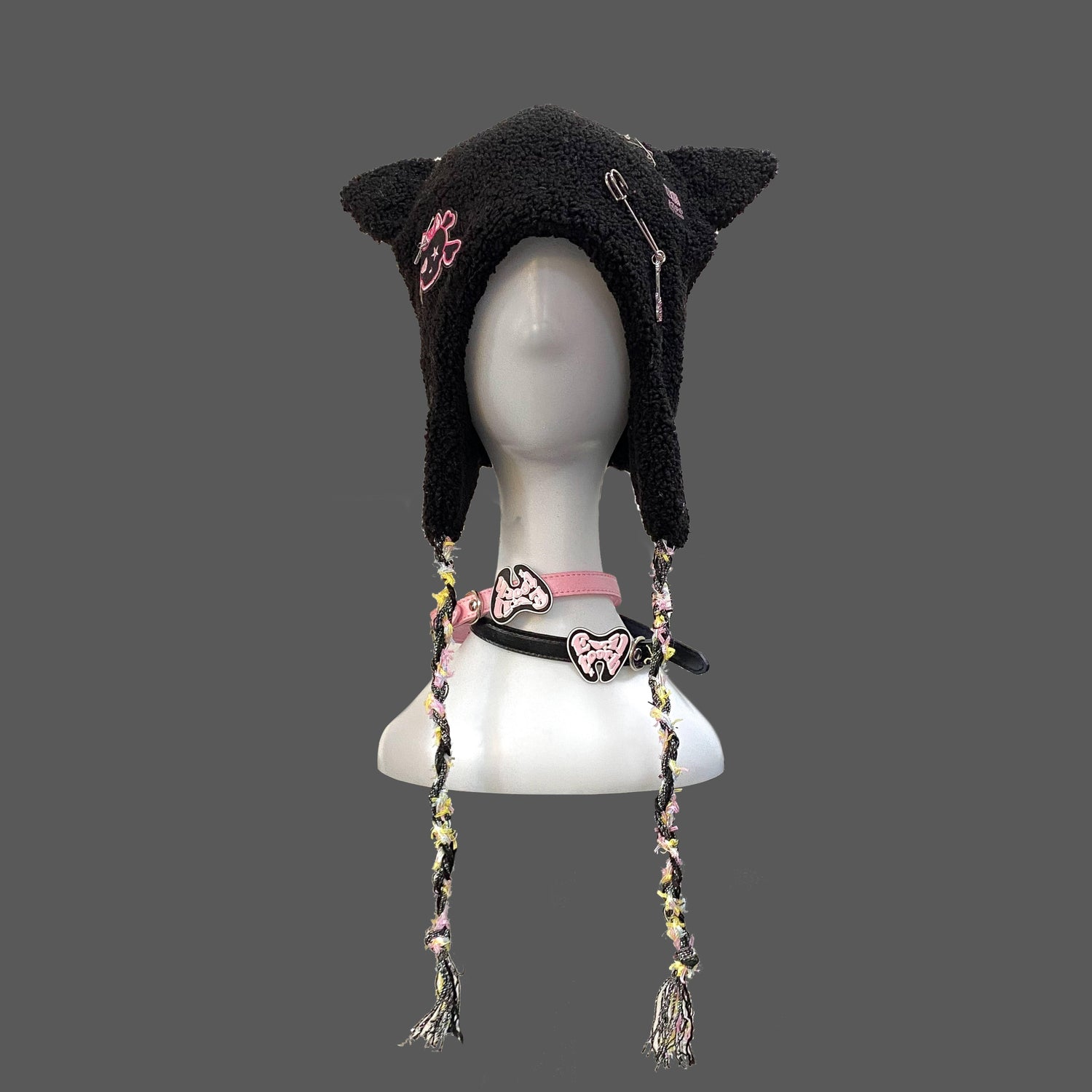 Evil_Tooth_Textured_Plush_Punk_3d_Cat_Ear_Nubby_Sculpted_Women&