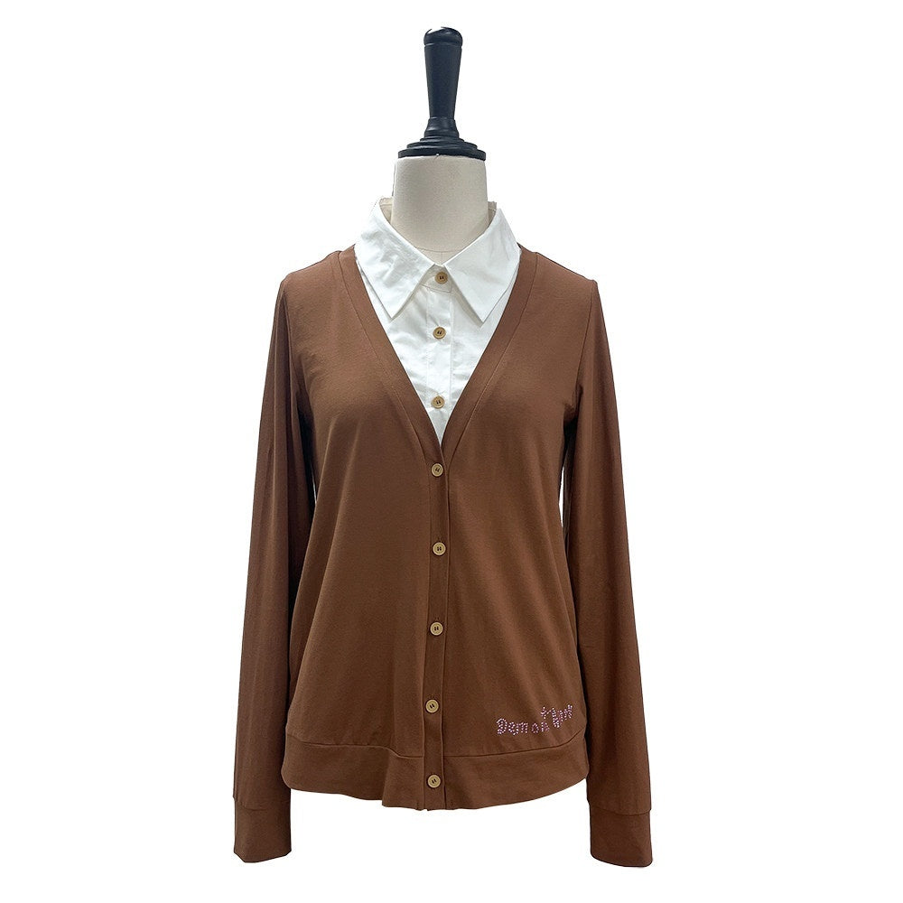 Evil_Tooth_Tooth_Rhinestone_Two_Tone_Faux_Uniform_Women&