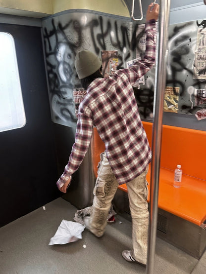 FULLTIDE 100% Cotton Low Rise Baggy Streetwear Women Stone Gray Light Khaki Pants