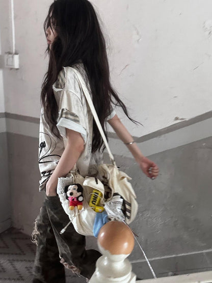 FULLTIDE 100 Percent Cotton Relaxed Fit Printed Round Neck Women Short Sleeve T-Shirt