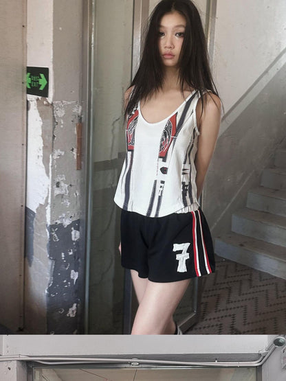 FULLTIDE Angels And Demons Hand Painted Irregular Print Women&
