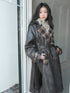 FULLTIDE_Black_Brown_Plaid_Patchwork_Double_Breasted_Women&