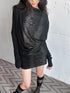 FULLTIDE_Black_Irregular_Snake_Print_Neck_Women&