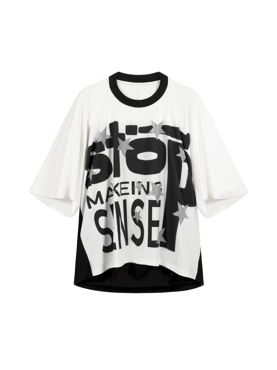 FULLTIDE Black White Luminous Structured Oversized Women&