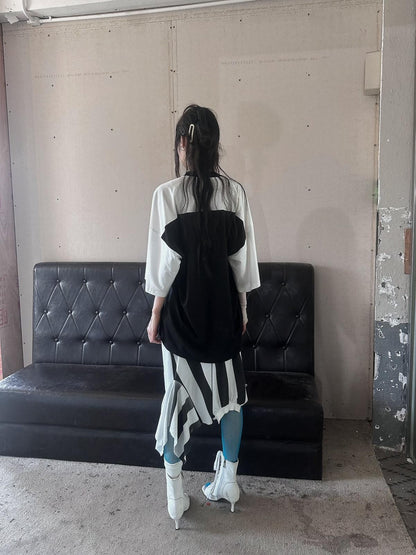 FULLTIDE Black White Luminous Structured Oversized Women&