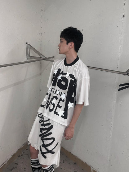 FULLTIDE Black White Luminous Structured Oversized Women&
