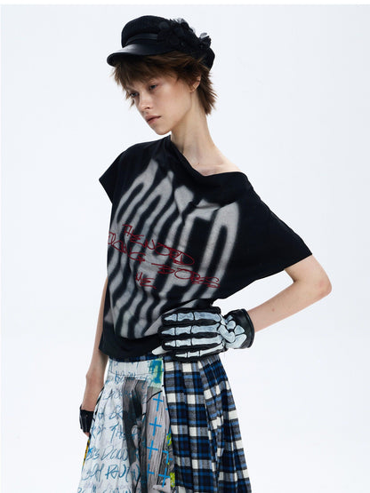 FULLTIDE Bored Embroidered Irregular Print Women&