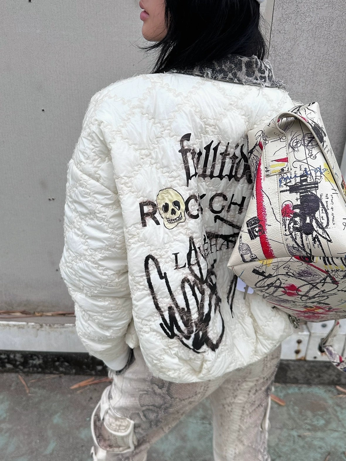 FULLTIDE Cozy Street Loose Short Zip Long Sleeve Women Army Green Puffer Jacket,Jacket