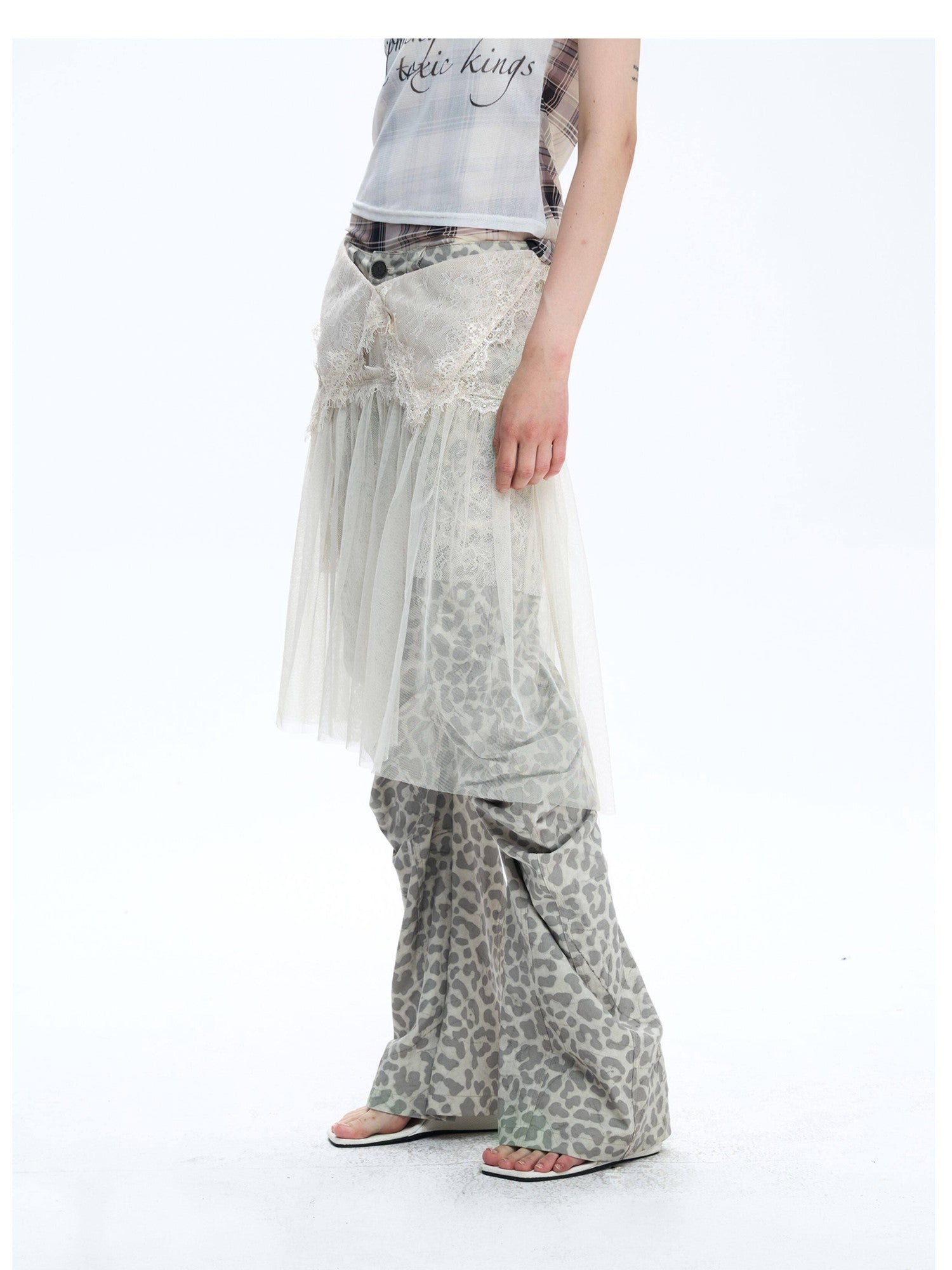 FULLTIDE Deconstructed Leopard Asymmetrical Women&