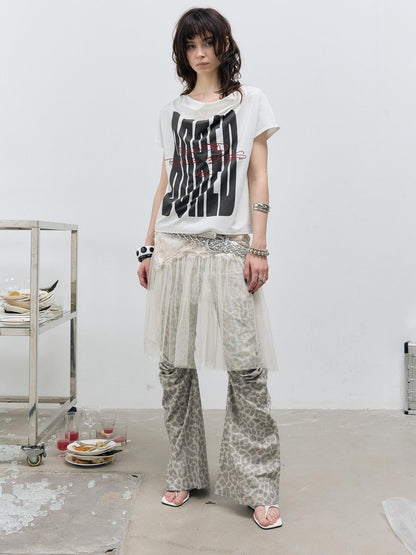 FULLTIDE Deconstructed Leopard Asymmetrical Women&