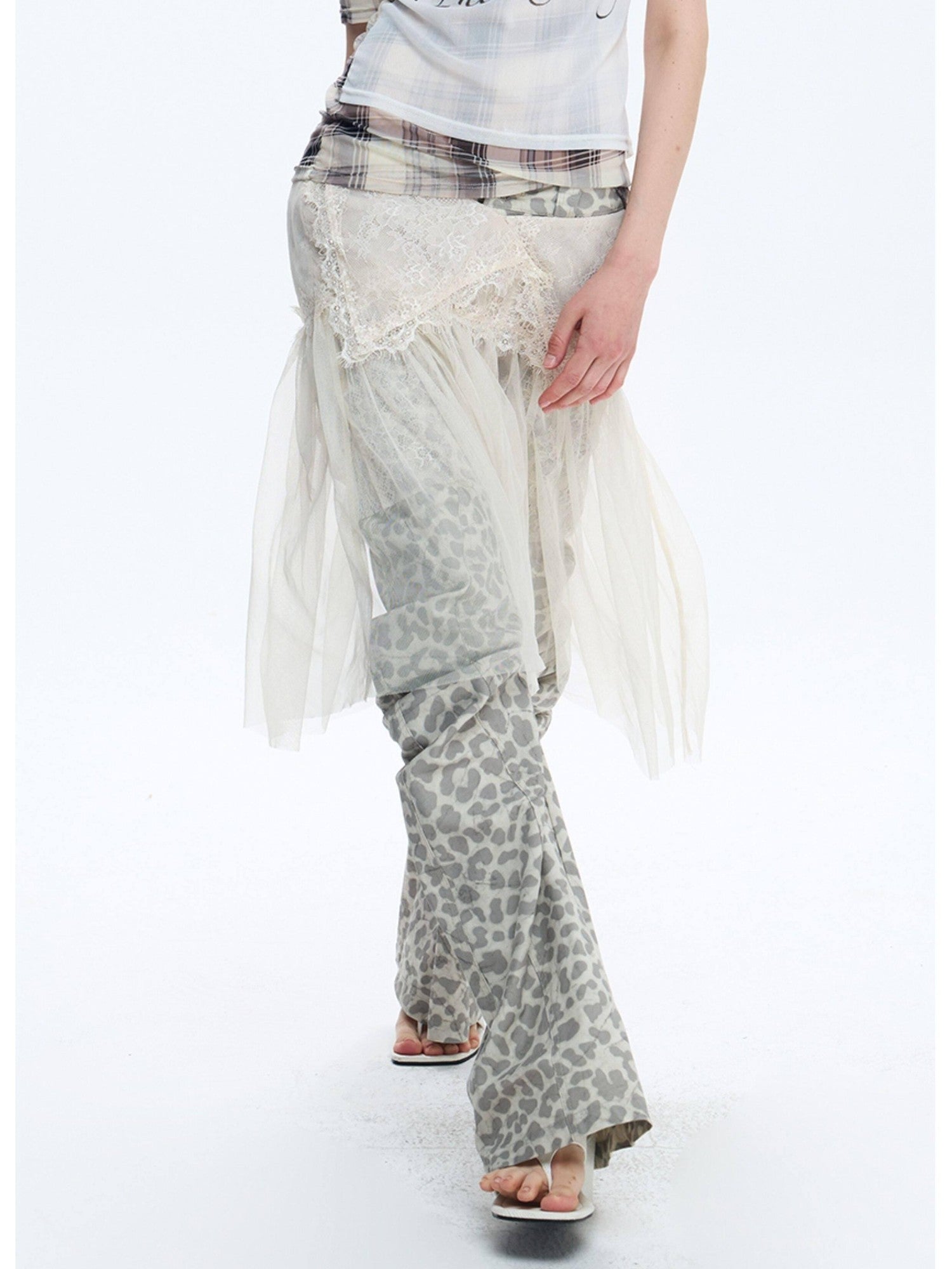 FULLTIDE Deconstructed Leopard Asymmetrical Women&