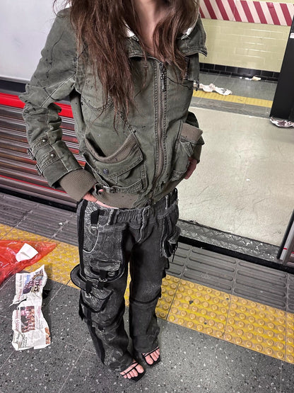 FULLTIDE_Detachable_Hood_Cotton_Denim_Loose_Fit_Street_Style_Women_Khaki_Olive_Jacket_MISSTT