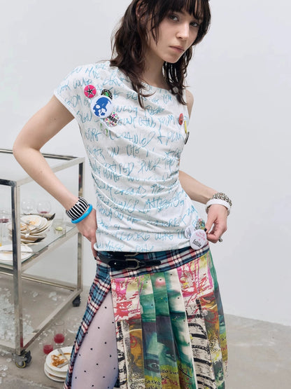 FULLTIDE Elegant Minimalist White Leather Look Zip Pouch For Women Travel Accessories