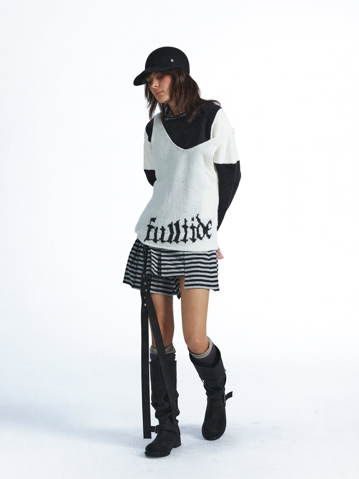FULLTIDE_Faux_Layer_Letter_Print_Mohair_Blend_Oversized_Women&