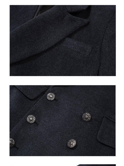 FULLTIDE Hourglass Bike Collar Double Breasted Peak Lapel Women&